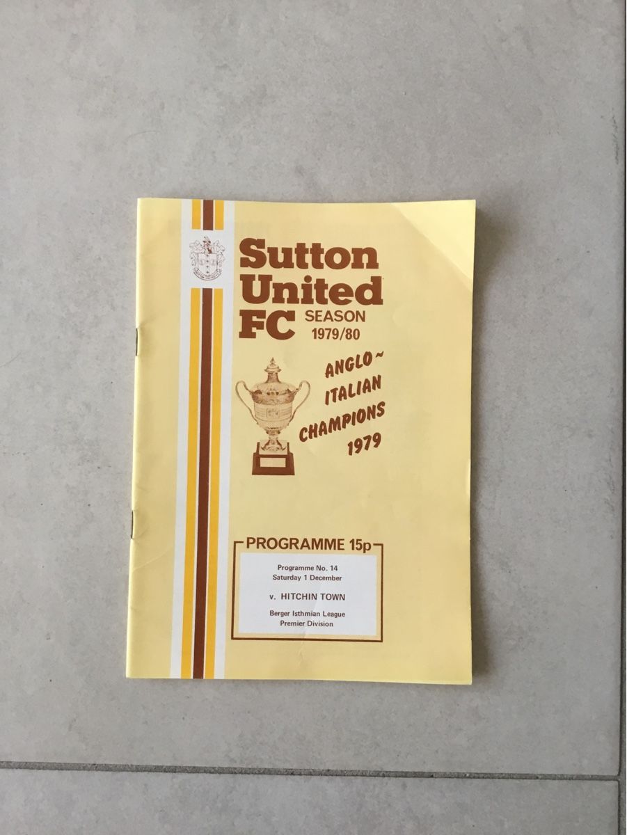 Bücher: Programme de match Sutton United FC 1979/1980 – Gebraucht aus Vétroz von Moulb7