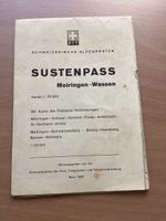 Sustenpass Landkarte Meiringen-Wassen, 1945, PTT