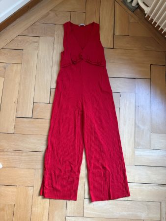 ZARA - Jumpsuit rot gestreift S