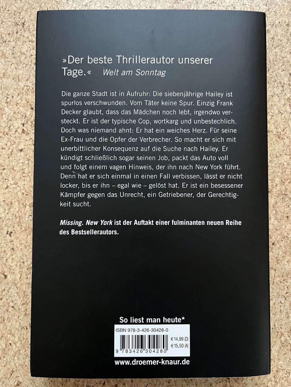 Libri: Taschenbuch "Missing. New York", Don Winslow – Usato da Grosswangen venduto da Vita500 1