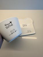 NEU Set "Kleiner Vielfrass" müslischale und toastteller
