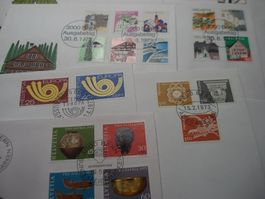 Set 1973, FDC 10 Belege