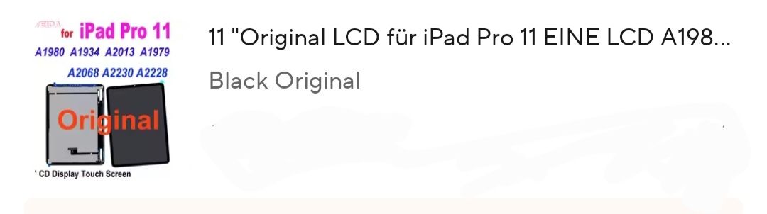Monitor: ipad 11 pro Display Neu – Nuovo (secondo la descrizione) da Birmenstorf AG venduto da sok_6yp9 2