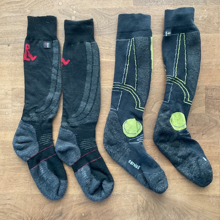 Xrten 2 Paar Herren Skisocken - Warme Wintersocken Für Ski & Snowboard