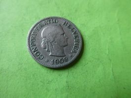 Schweiz 1909, 10 Rappen