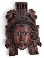 Antike chinesische Rosenholz Maske