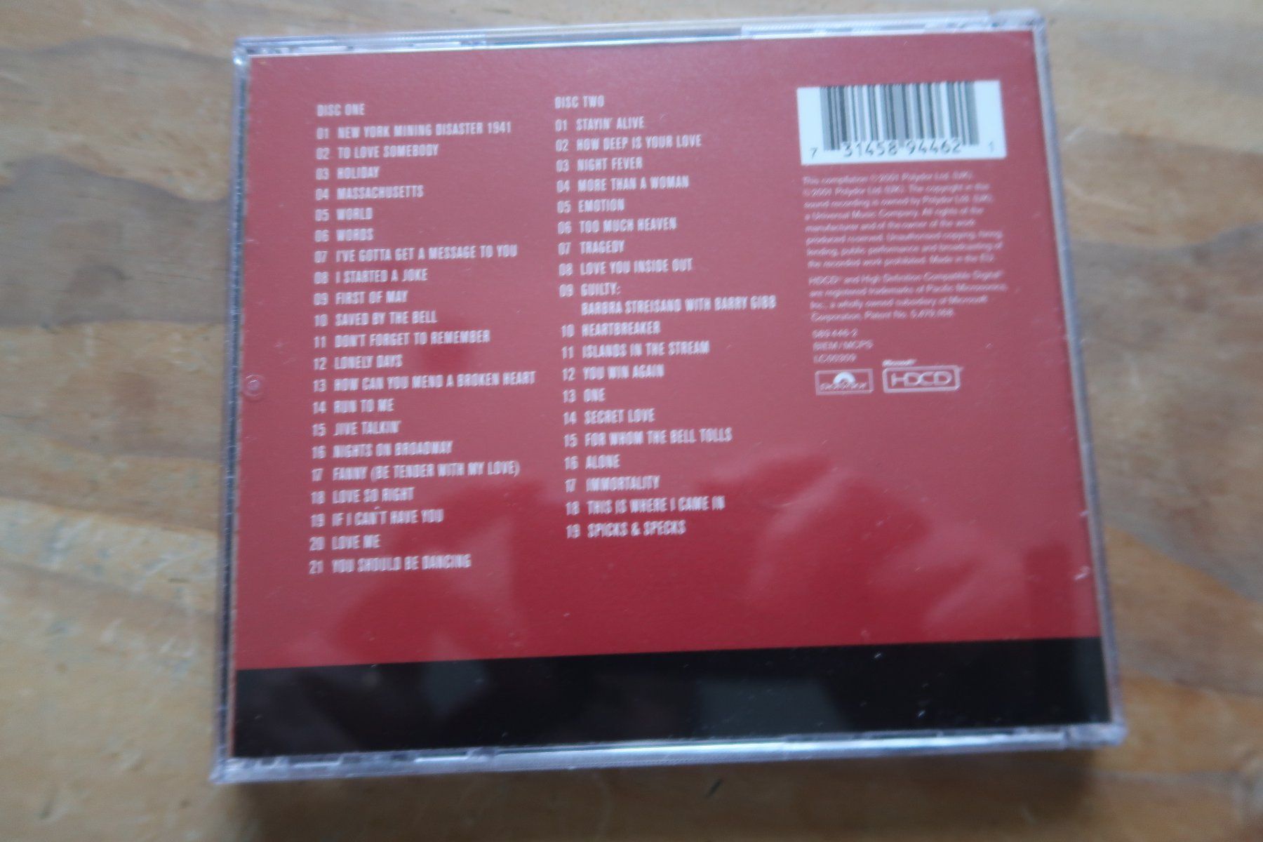 CD: BEE GEES - THEIR GREATEST HITS - THE RECORD - 2x CD – Usato da Basel venduto da Patiscat 1