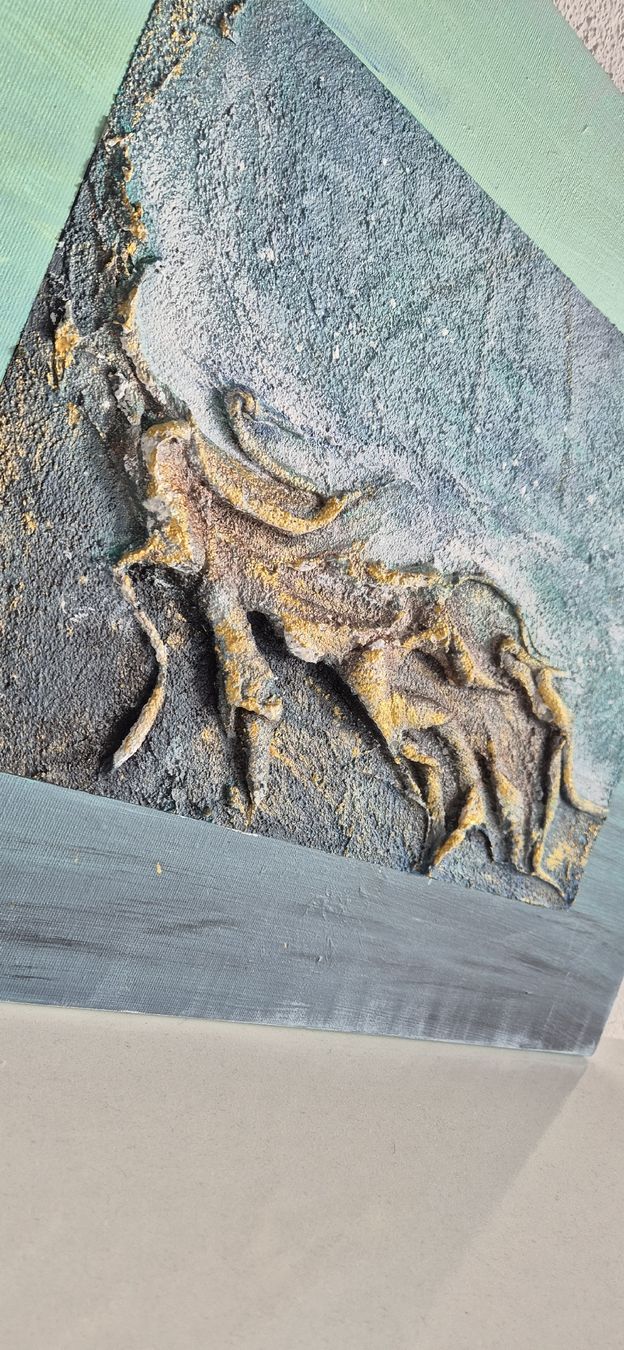 Gemälde: Abstraktes Acrylbild "Sturm auf See" – Neu und originalverpackt aus Ittigen von ann_6qvq 2