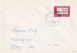 Flugbrief Genève - Olten 1.VIII.60