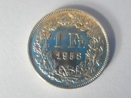 1 Fr. 1958 silber  unz