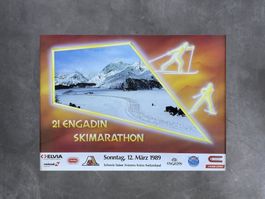 Plakat Engadin Skimarathon, 1989