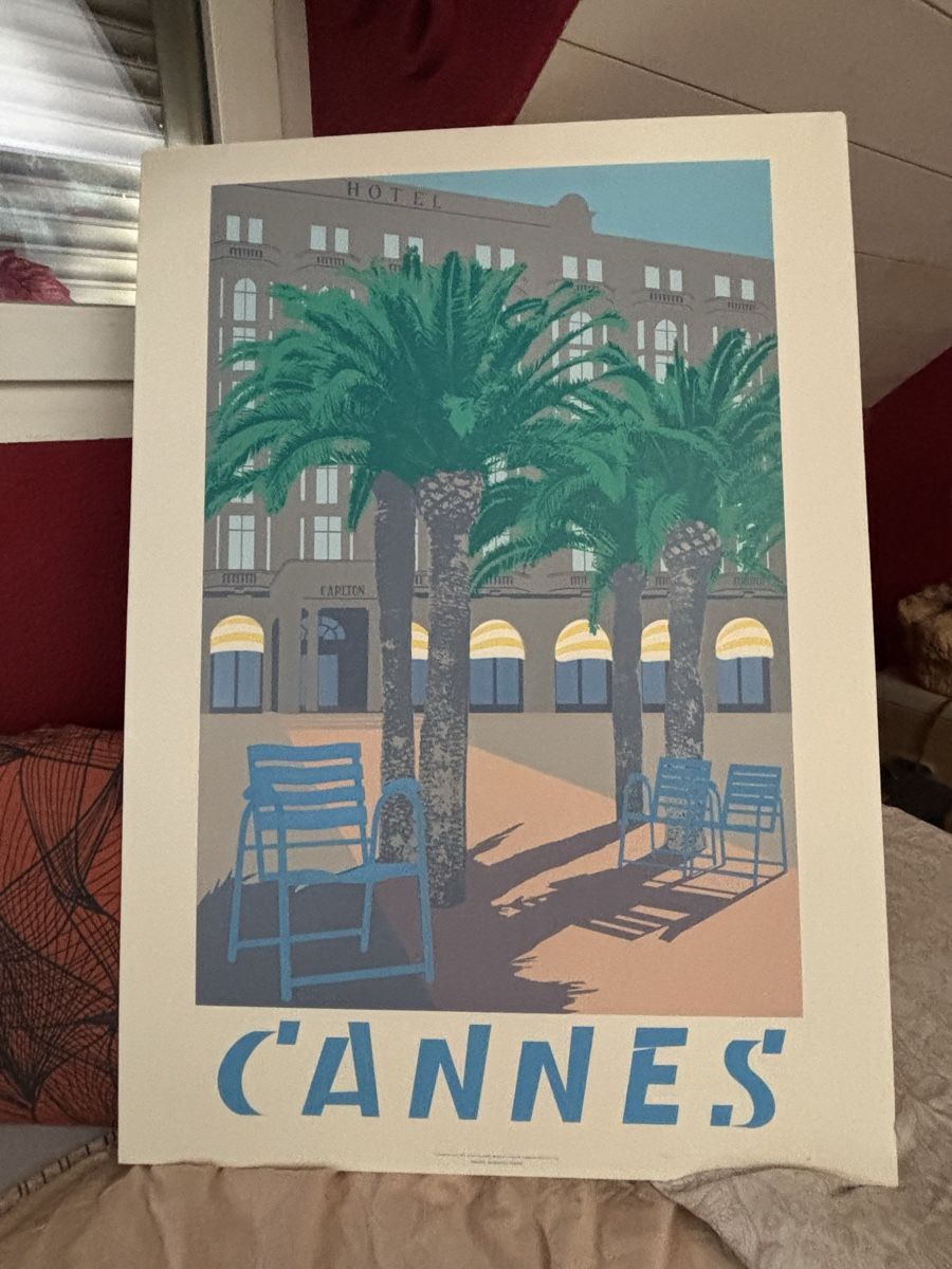 Poster & Bilder: Original Silkscreen Poster, Quentin King, 1983 “ CANNES” – Neu (gemäss Beschreibung) aus Biel/Bienne von CuriousCat 5