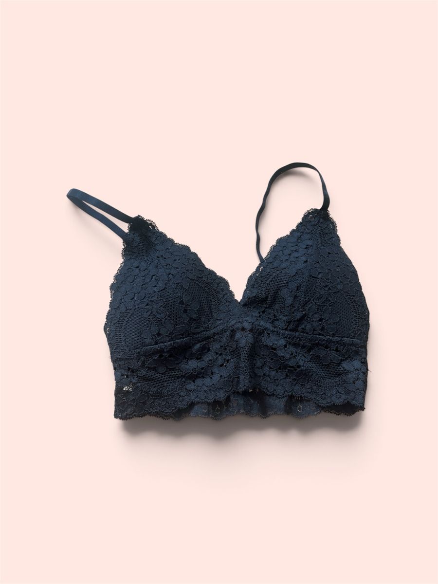 Top: Bralette Dunkelblau Spitze Grösse S neuwertig – Usato da Wettingen venduto da ele_n8lj