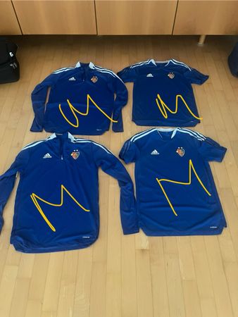 Fussballtrikot FC Basel Adidas Grösse M blau