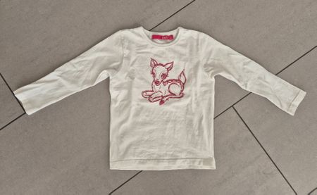 Shirt Reh Bambi, Grösse 92 Langarm