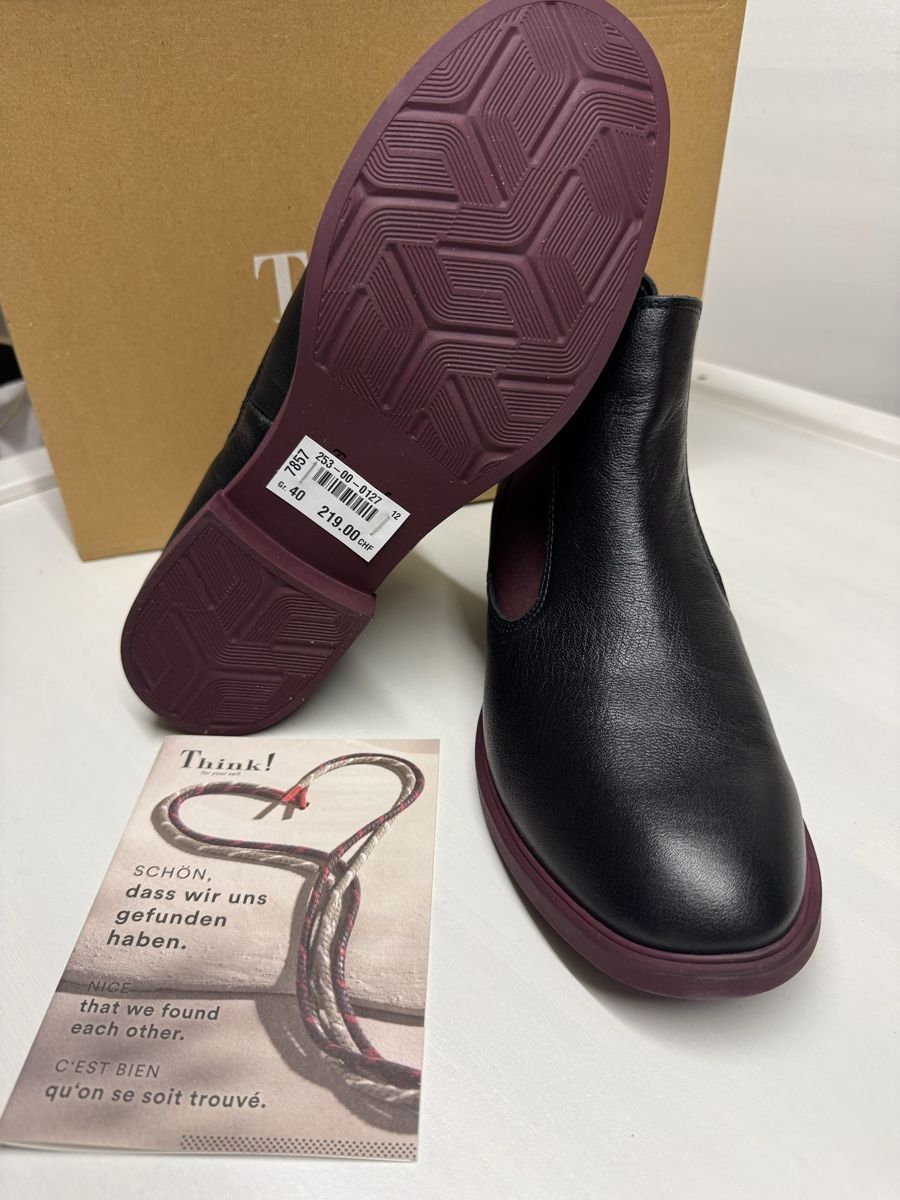 Think Damenschuhe: Bottines Think! en cuir, taille 40 👌 – Neu und originalverpackt aus Brügg BE von Goob 8