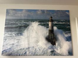 Großes Leinwandbild / Wandbild Leuchtturm – 200 × 140 cm