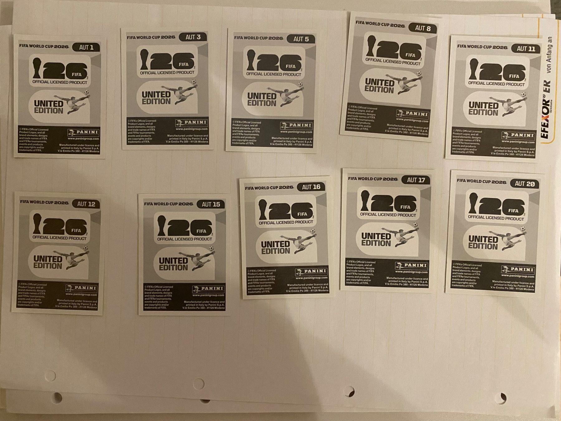 Panini Carte collezionabili: Panini Österreich Sticker Austria AUT – Nuovo (secondo la descrizione) da Arbon venduto da arminnnn 1
