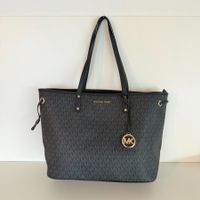 Neue Michael Kors Tasche Shopper Logo Schwarz gold