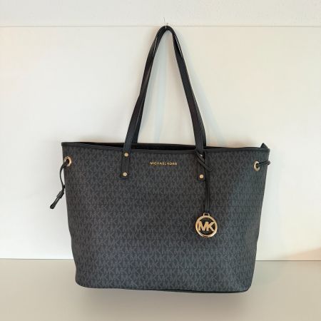 Neue Michael Kors Tasche Shopper Logo Schwarz gold