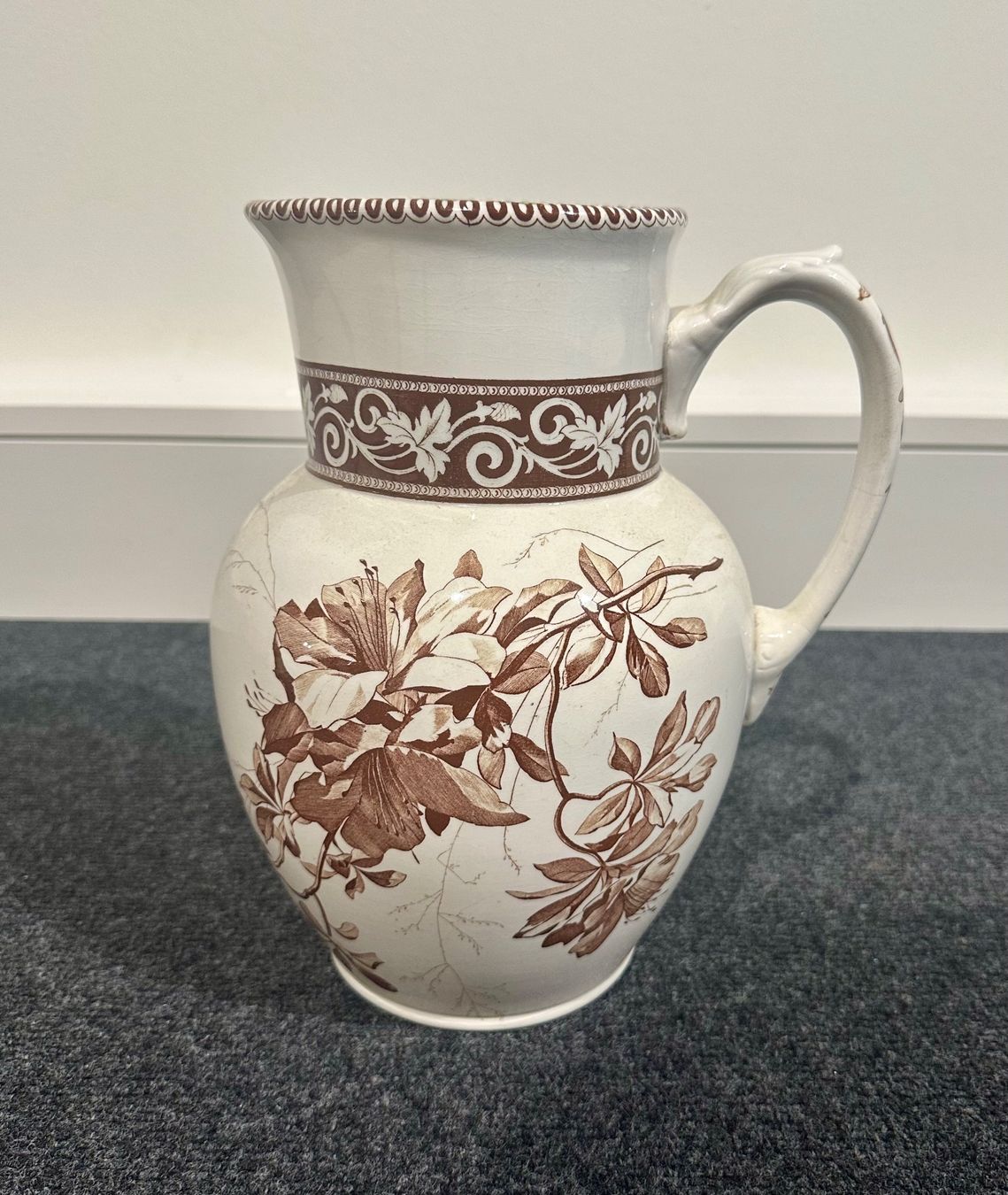 Ciotole: Antike Waschgarnitur mit Blumenmuster – Usato da Basel venduto da artthings4you 2