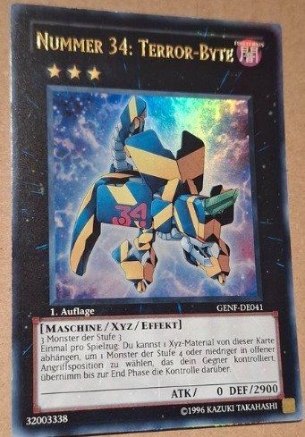 Yugioh Carte collezionabili: Yugioh GENF-DE041 Nummer 34: Terror-Byte – Nuovo e nell'imballaggio originale da Chur venduto da -NewERA-