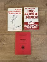 Lot de 3 livres: Franc-maçonnerie-Initiation
