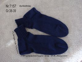 Socken handgestrickt  Gr.38-39 (Knöchelsocken)