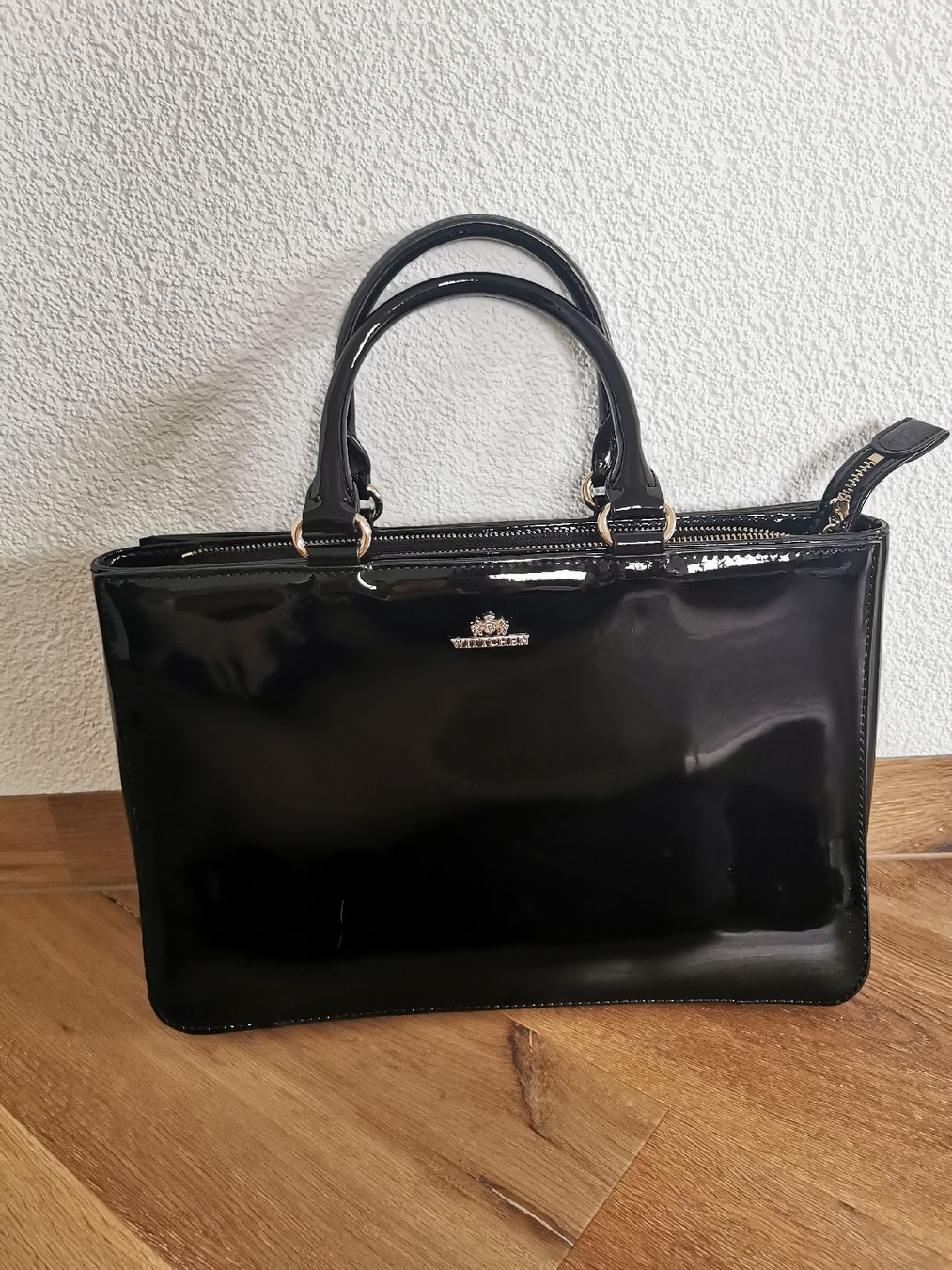 Borse da donna: Schwarze Lack Handtasche, WITTCHEN Handmade – Nuovo (secondo la descrizione) da Kaltbrunn venduto da PoleDanceFeldbachZH 1