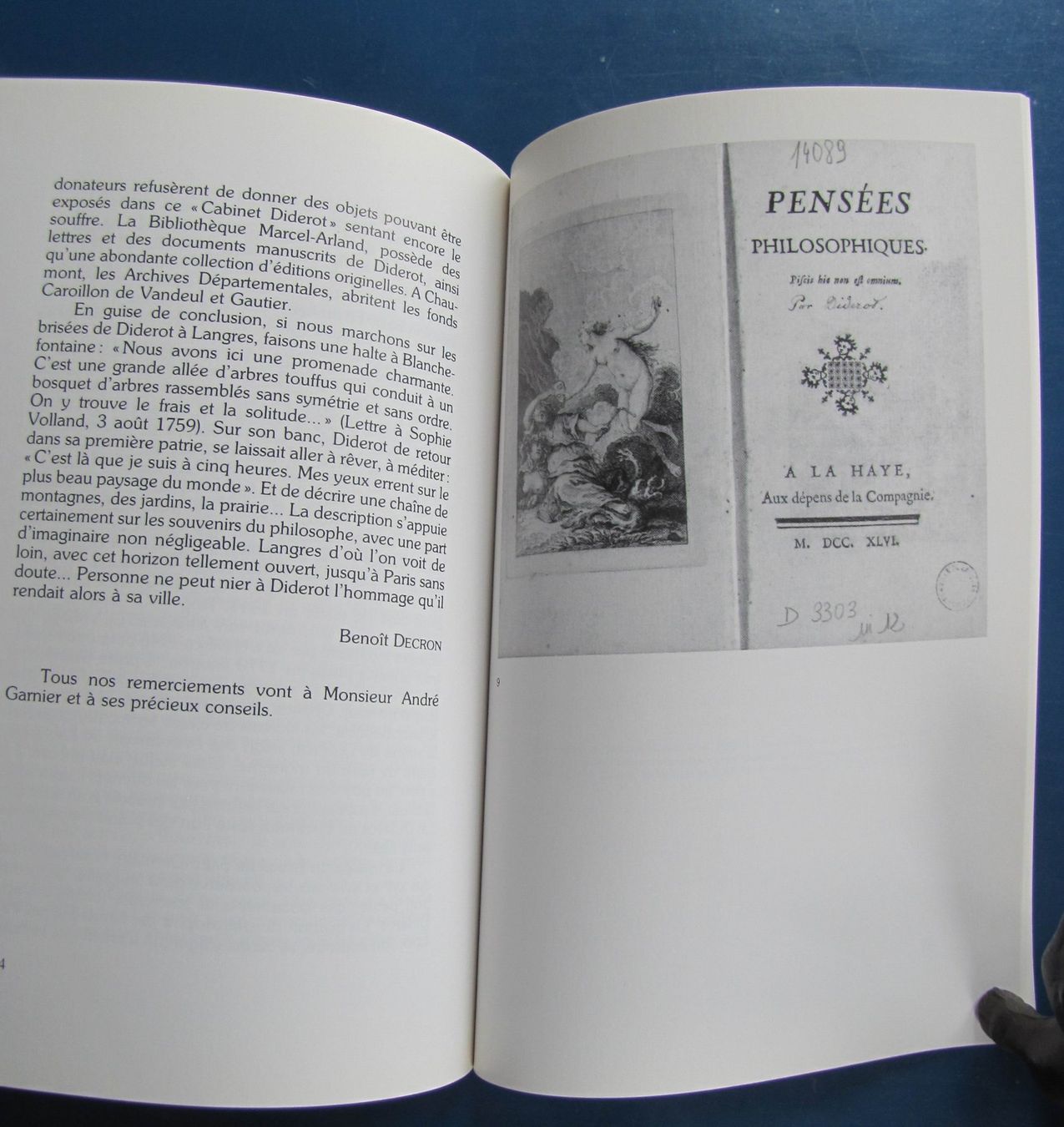 Libri: Les Visages de Denis Diderot.  Paris- Langres 1994 – Usato da Genève venduto da Brindisina2019 8
