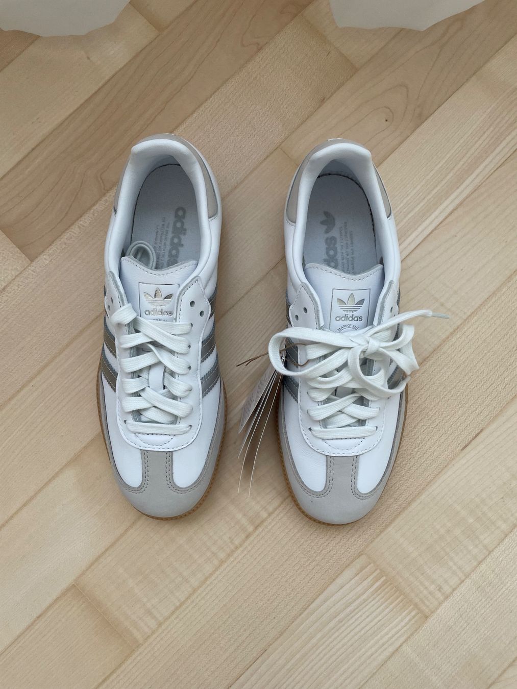 Adidas Scarpe da donna: ADIDAS Sambas weiss/silber – Nuovo e nell'imballaggio originale da Baar venduto da Beneman 4