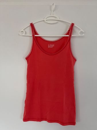 2 BENETTON Sommertops/Grösse S/lachsfarben und hellgrün