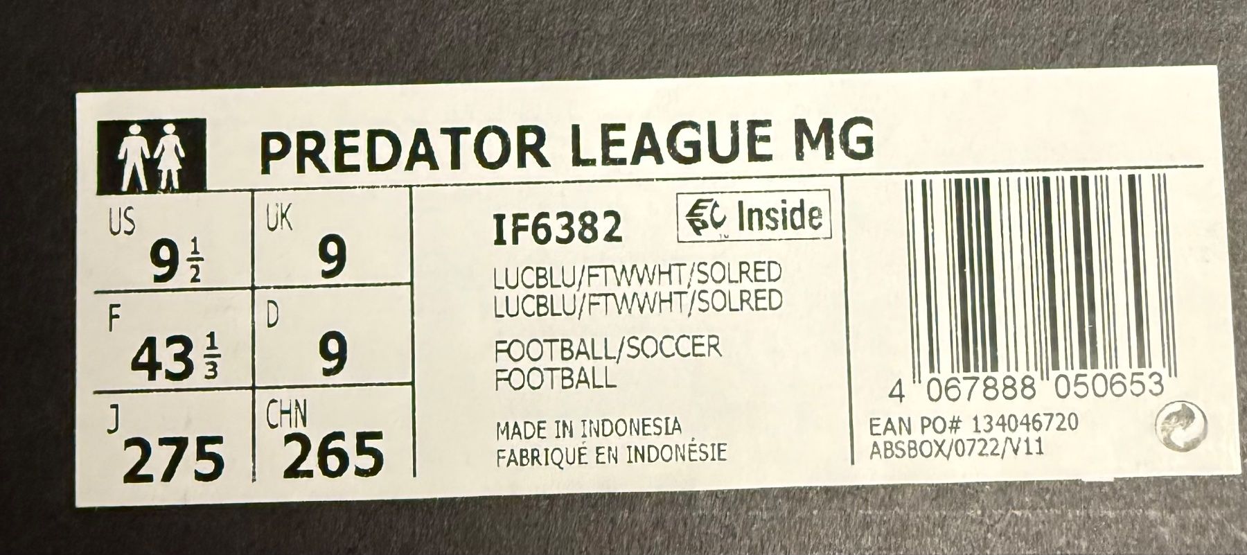Adidas Scarpe da uomo: adidas Performance PREDATOR LEAGUE MG - SIZE - UK - 9 – Nuovo e nell'imballaggio originale da Dietikon venduto da gab_qz7y 3