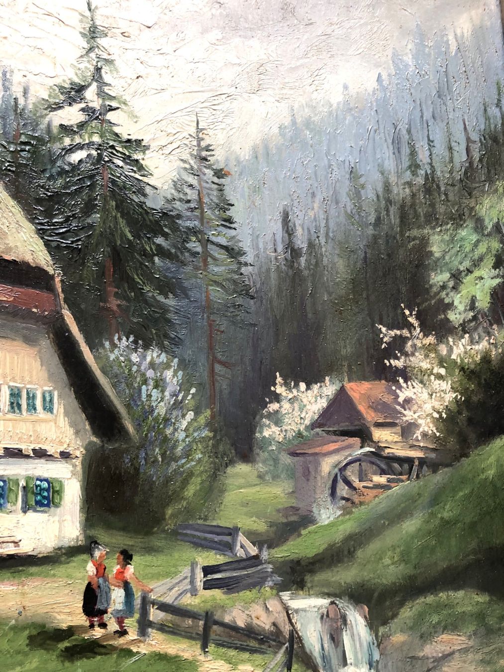Dipinti: J.O. Ramsperger - Gemälde - Naive Malerei - signiert 1959 – Usato da Schaffhausen venduto da durruti 2