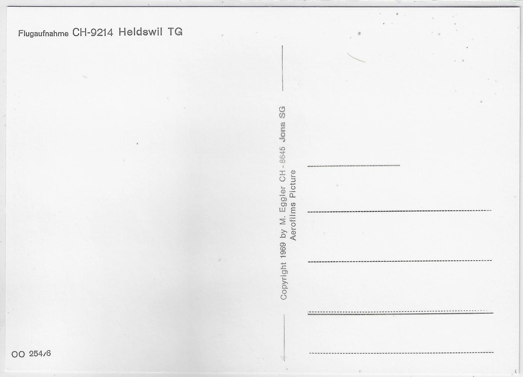 Cartoline postali: Flugaufnahme Heldswil TG – Usato da Ettingen venduto da Kartenplanet 1