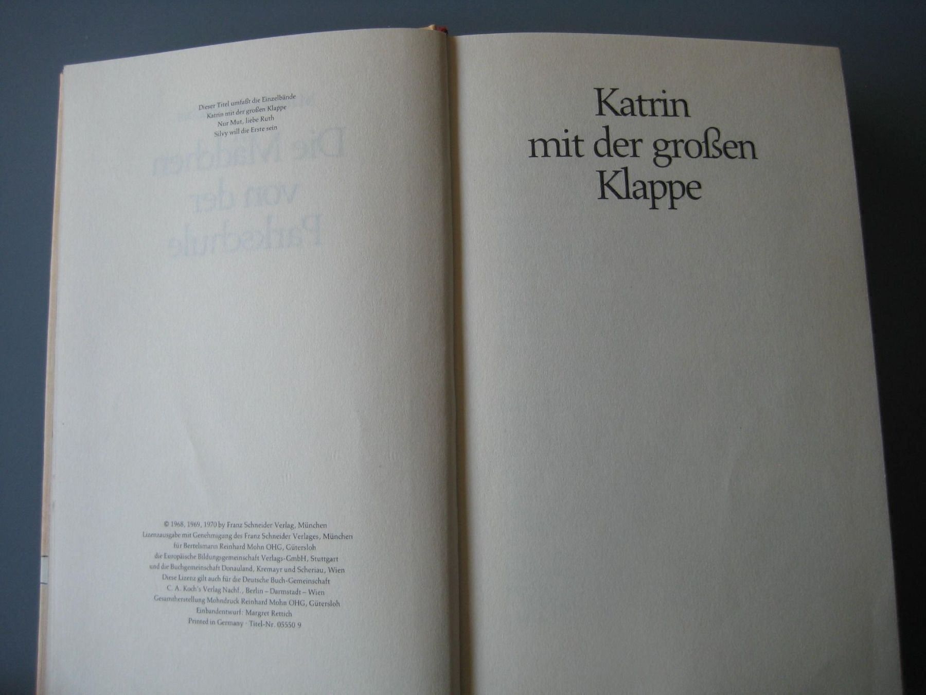 Bücher: Buch - Die Mädchen von der Parkschule – Gebraucht aus Greifensee von Janali01 1