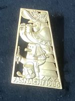 BASEL FASNACHT 1986 PLAKETTE AUSGESÄGT UND VERGOLDET