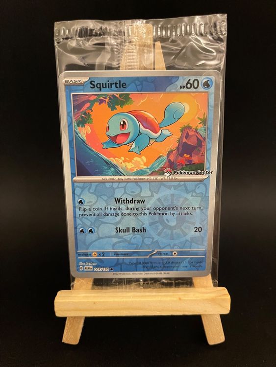 all pokemon center stamped cards SQUIRTLE PROMO 007 151 PRE-ORDER - PSA 9 MINT I Caught 'Em All! Every