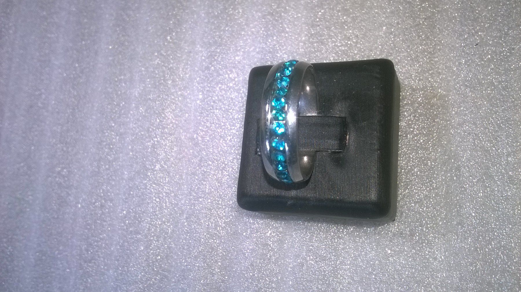 Anelli: RING EDELSTHAL,,MIT GEFÄRBT KRISTALL,,HELLBLAU – Nuovo (secondo la descrizione) da Basel venduto da bijoutrie_4 1