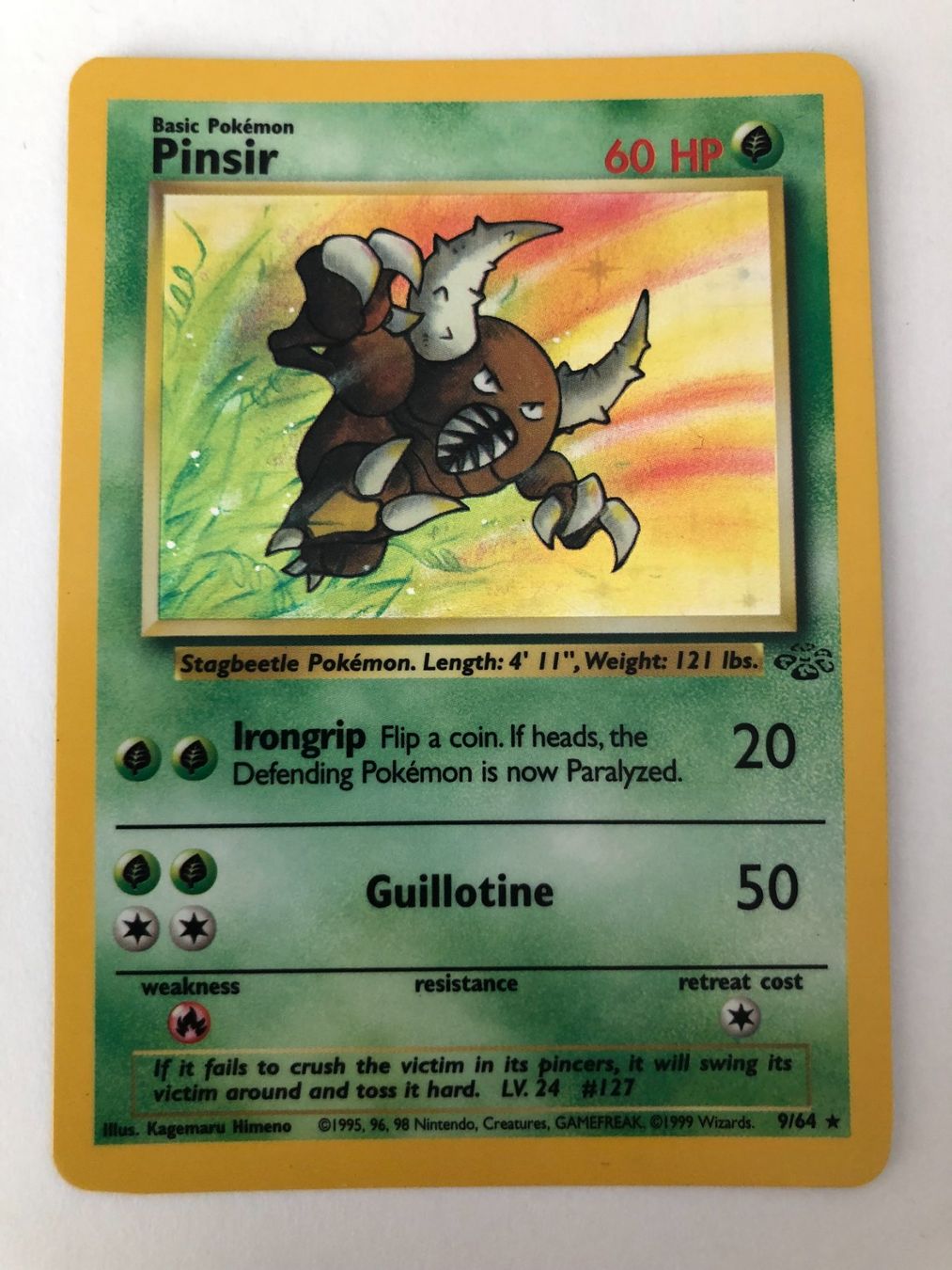 Pokémon Sammelbilder & Trading cards: Pinsir - Holo - Jungle - Pokemon – Gebraucht aus Nussbaumen AG von Bika-Shop