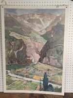 Wunderschönes Schulwandbild Nr 12 Viktor Surbek V-Tal