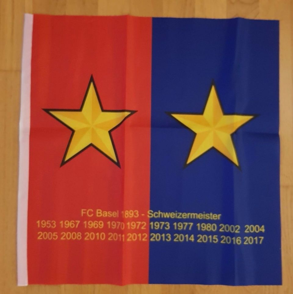 FC Basel Fahnen: FC Basel Fahne 20. Titel stärnstund – Gebraucht aus Emmenbrücke von Herzog07