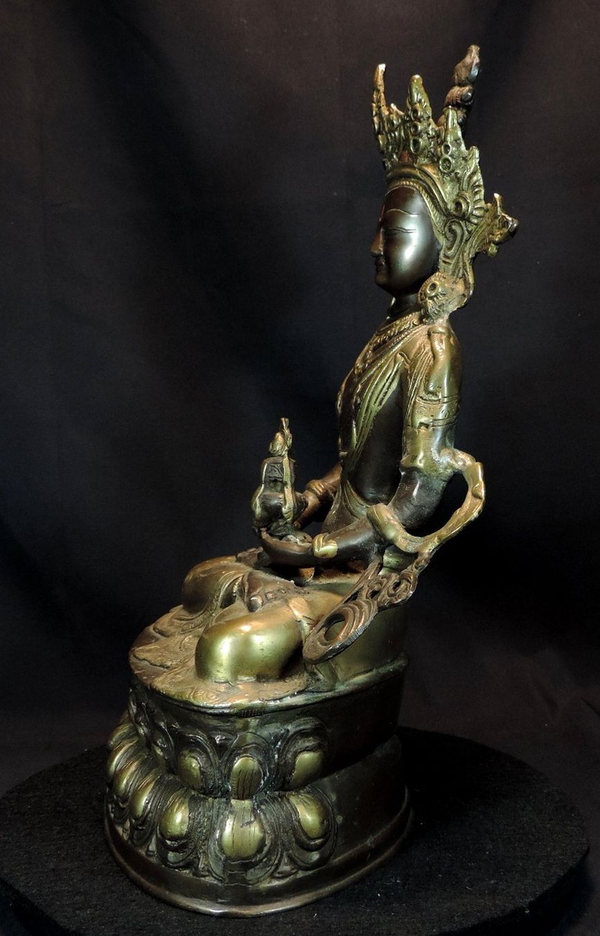 Skulpturen & Statuen: Buddha Figur Bronze, Sitzende Gottheit Nepal – Gebraucht aus Duggingen von roterbambus 1