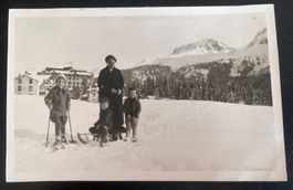 Karte vom Eisfest in Arosa 1928