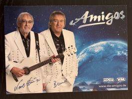 Die Amigos Autogrammkarte + Album Werbung - Rarität!
