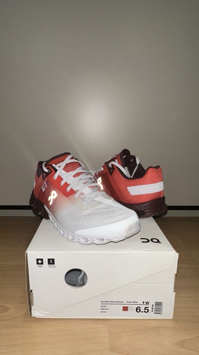 On Damenschuhe: On Running Cloudflow 3.0 Weiss/Rot Gr. 37.5 – Neu und originalverpackt aus Uster von Haki.vhc
