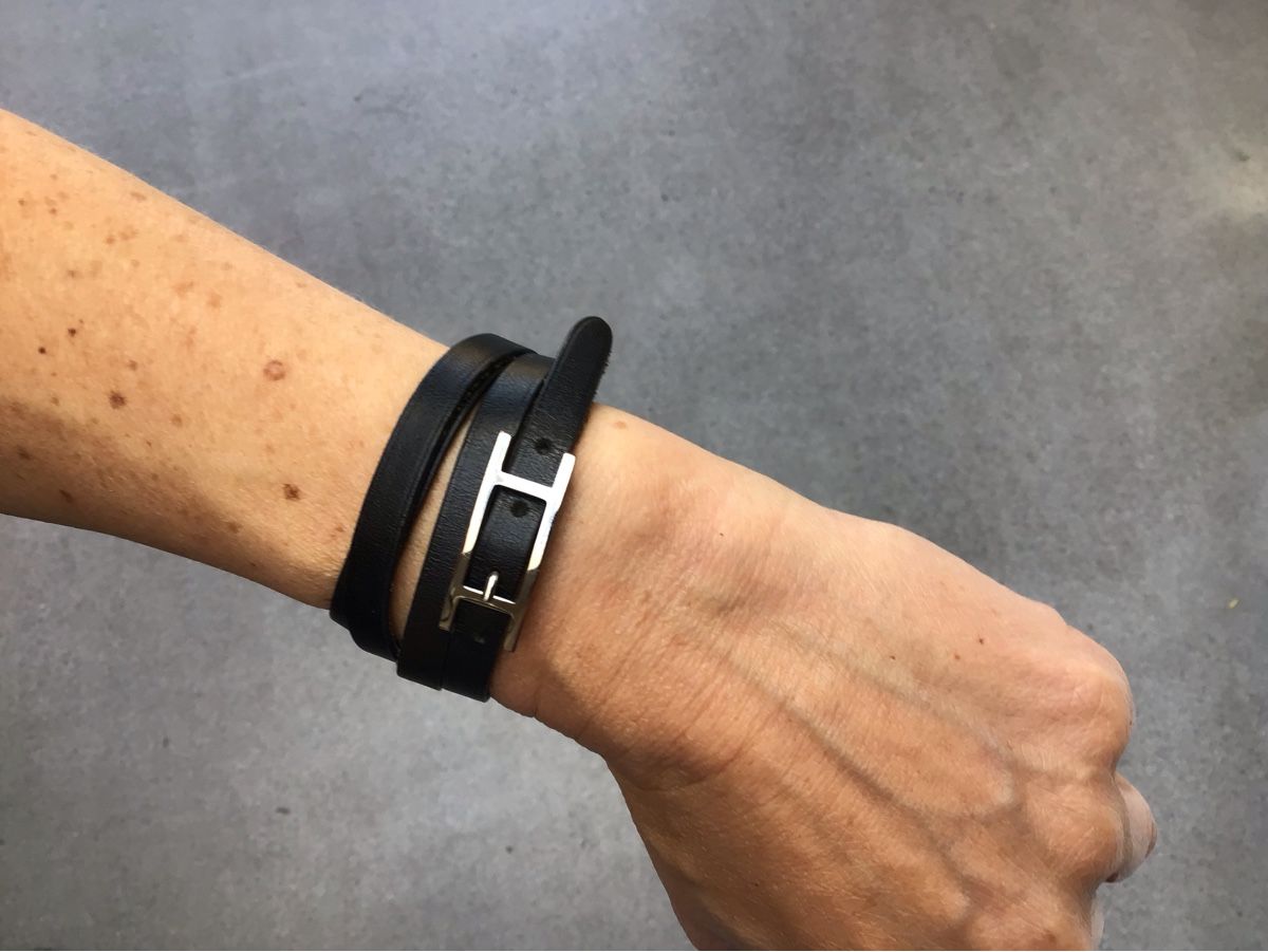 Hermès Bracciali & Braccialetti: Original Hermes Armband, Leder, Schwarz – Usato da Rodersdorf venduto da trueegg 1