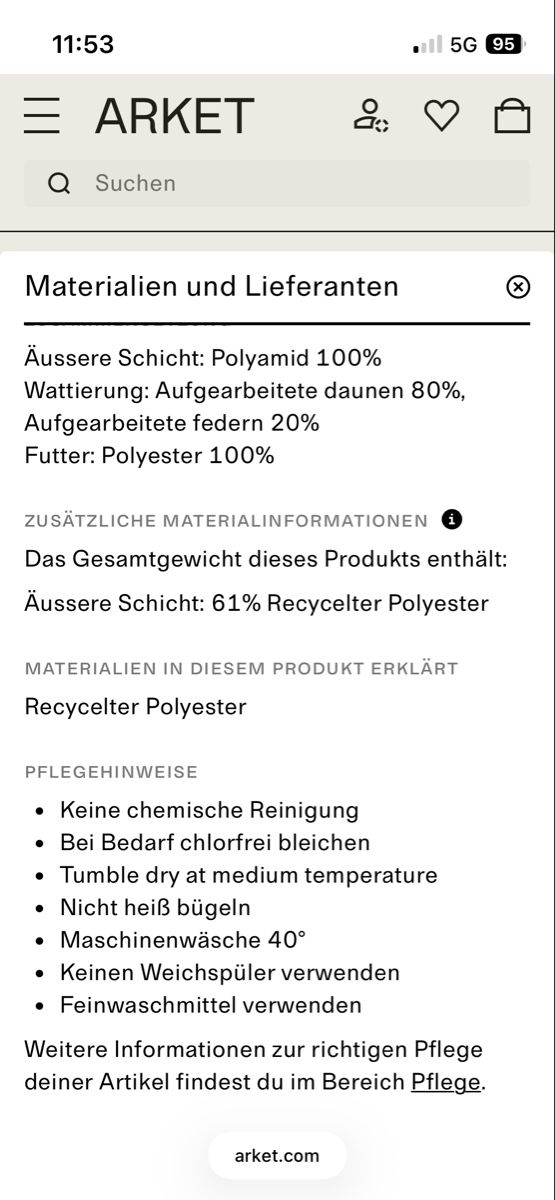 Arket Giacche: Arket Daunenjacke Gr.XS – Nuovo (secondo la descrizione) da Basel venduto da arminafera 4