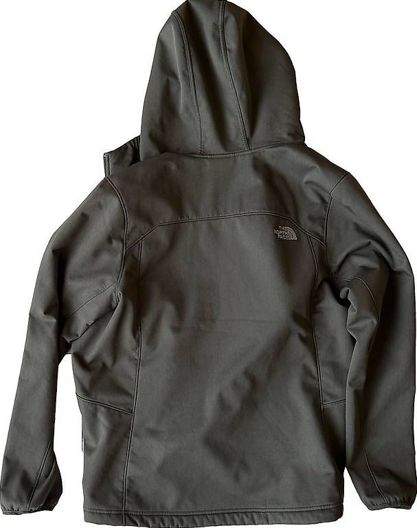 North Face Giacche: North Face Softshell à capuche doublé polaire Kaki Taille L – Usato da Champlan venduto da jbibinet01 1