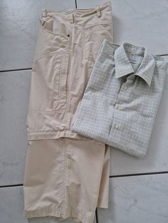 Cargohose, 3/4, XL  + neues Hemd, Gr. 43 👻